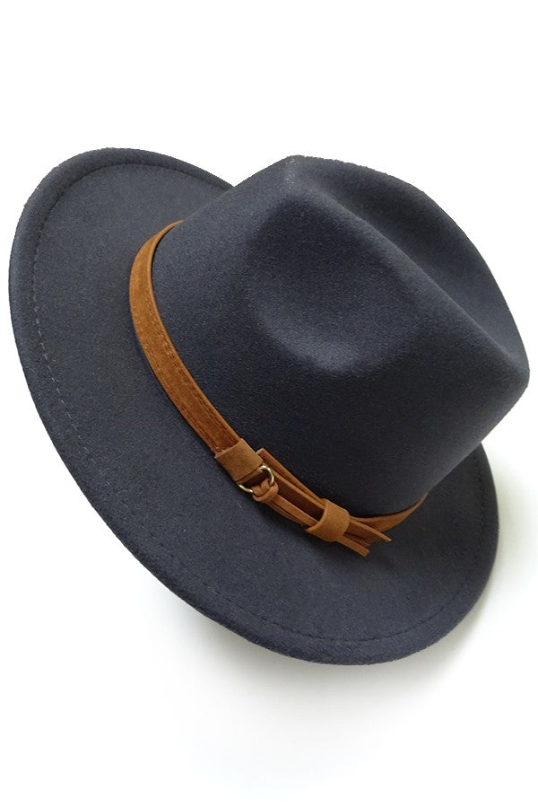 A VINTAGE CLASSIC FEDORA HAT BROWN TIE TRIM - Image 7