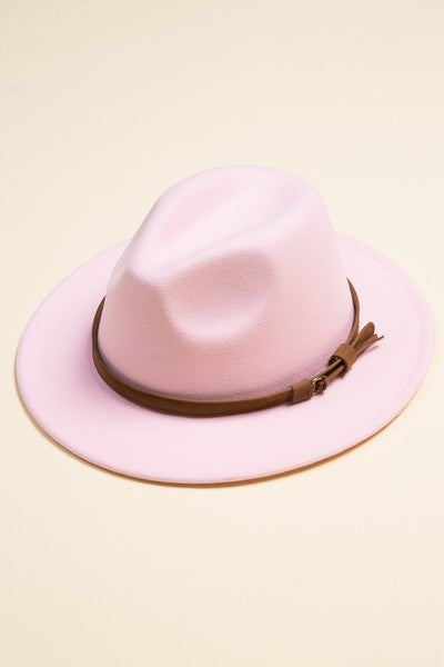 A VINTAGE CLASSIC FEDORA HAT BROWN TIE TRIM - Image 5