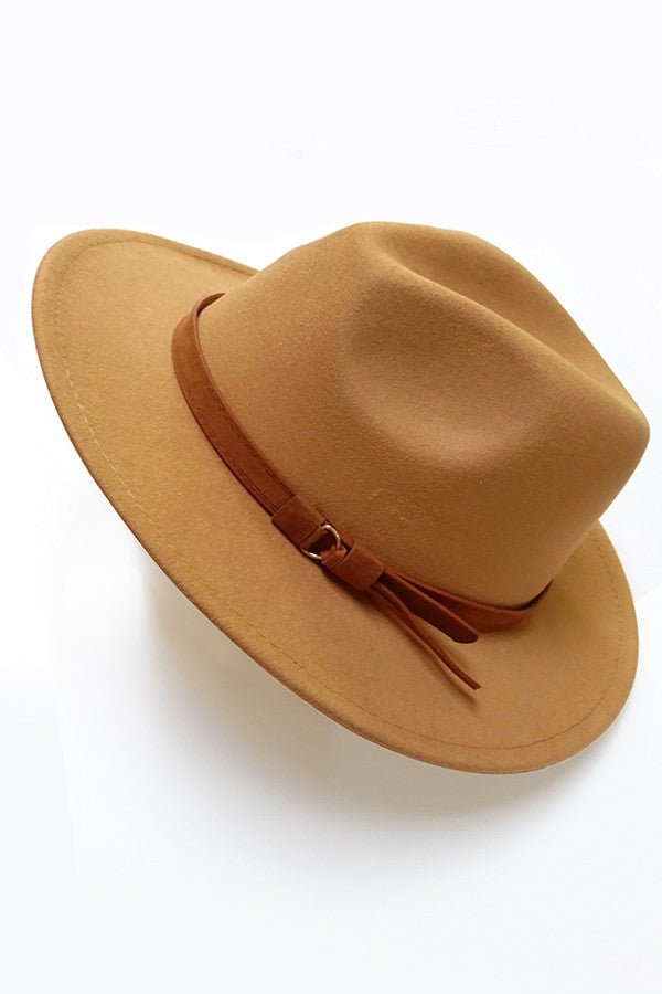 A VINTAGE CLASSIC FEDORA HAT BROWN TIE TRIM - Image 4