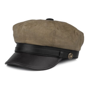 British Tan Waxed Cotton Motorcycle Cap