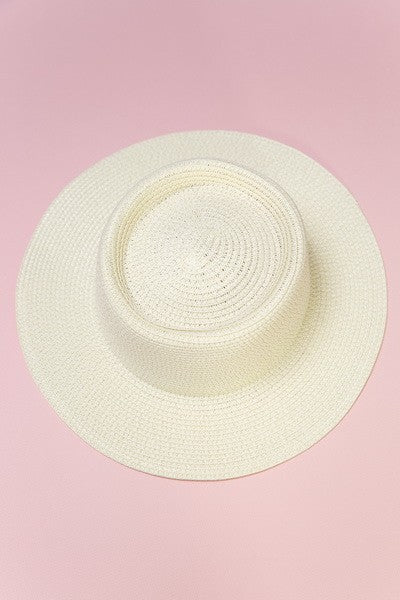 CLASSIC BOATER STRAW SUN HATS - Image 5