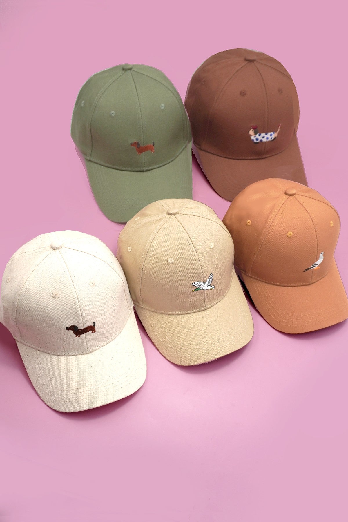ANIMAL DOG BIRD EMBROIDERY CLASSIC CAP - Image 7