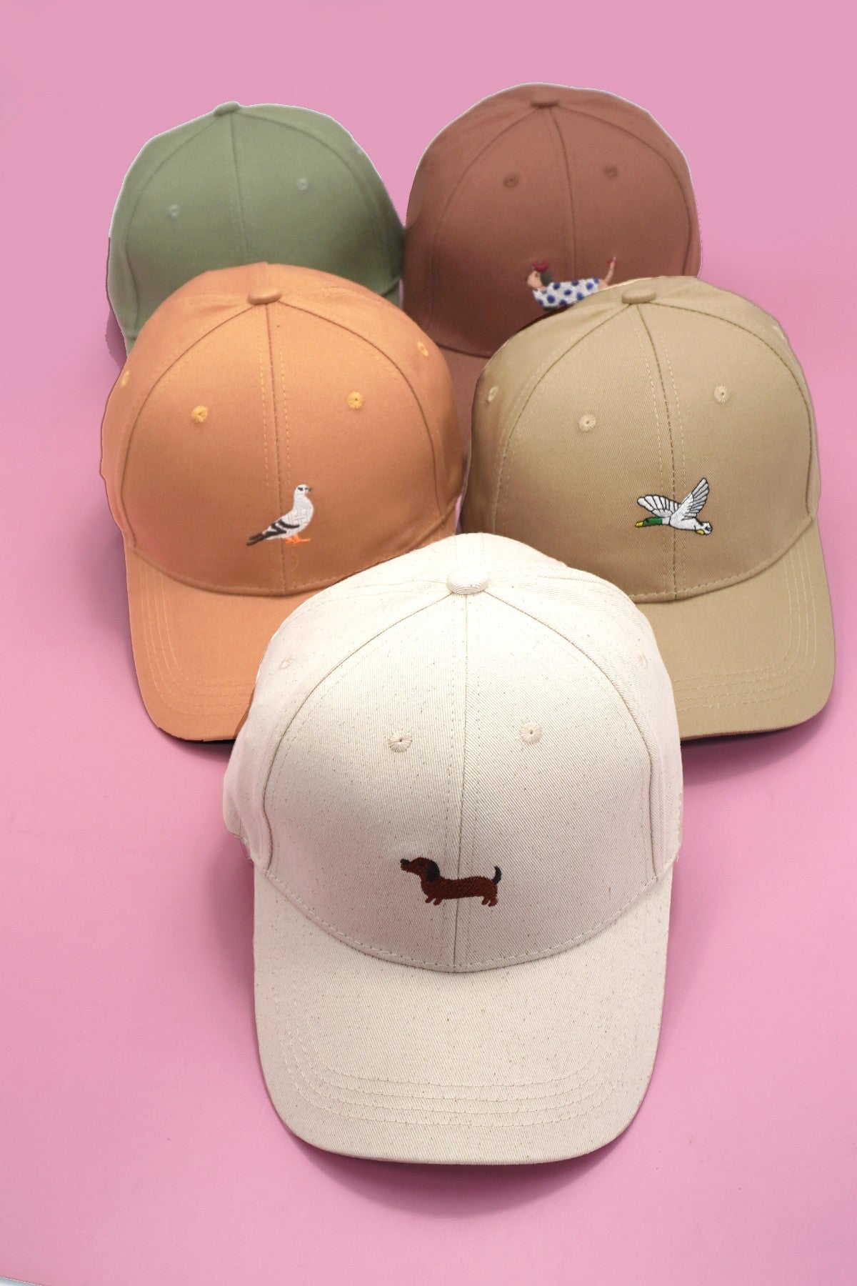 ANIMAL DOG BIRD EMBROIDERY CLASSIC CAP - Image 8