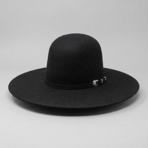 Cuernos Chuecos 6X Black Open Crown Cowboy Felt Hat