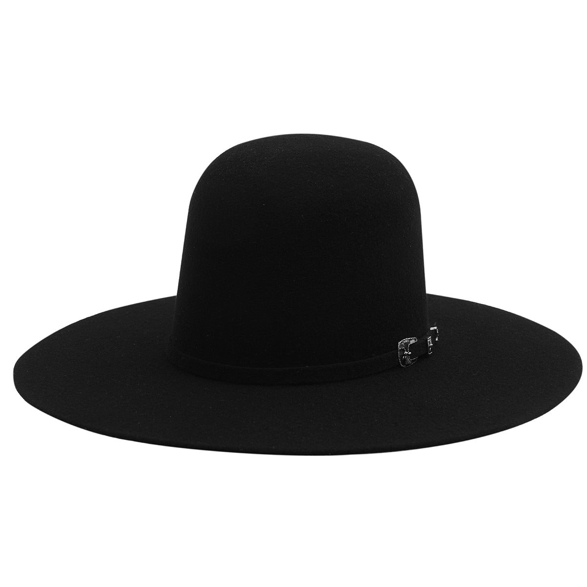 Cuernos Chuecos 6X Black Open Crown Cowboy Felt Hat