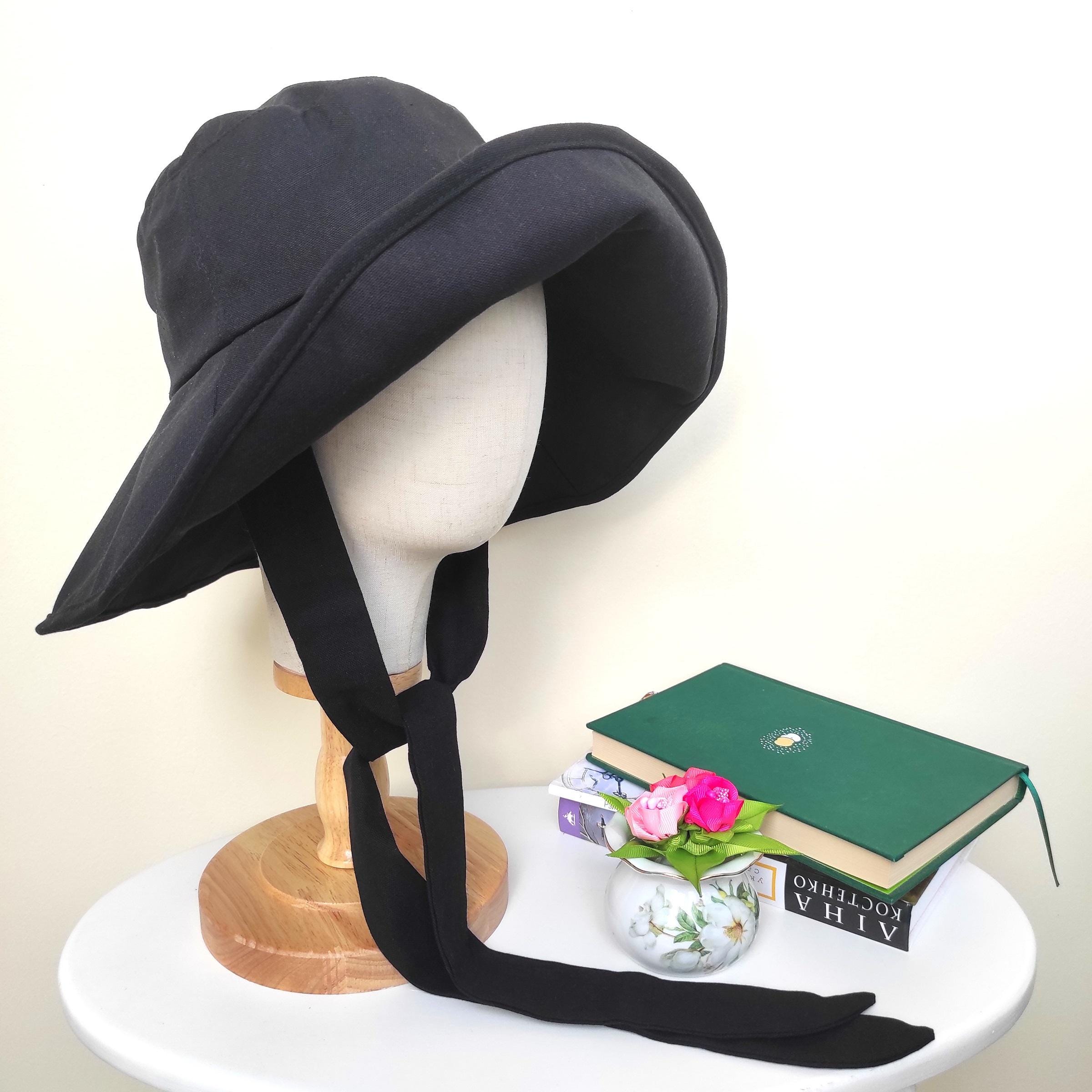 Linen Wide Brim Spring Summer Bonnet, Wide Brim Bucket Hat, Beach Hat, Floppy Fisherman Foldable Sun Hat, Safari Outdoor, Gift for Her - Image 3