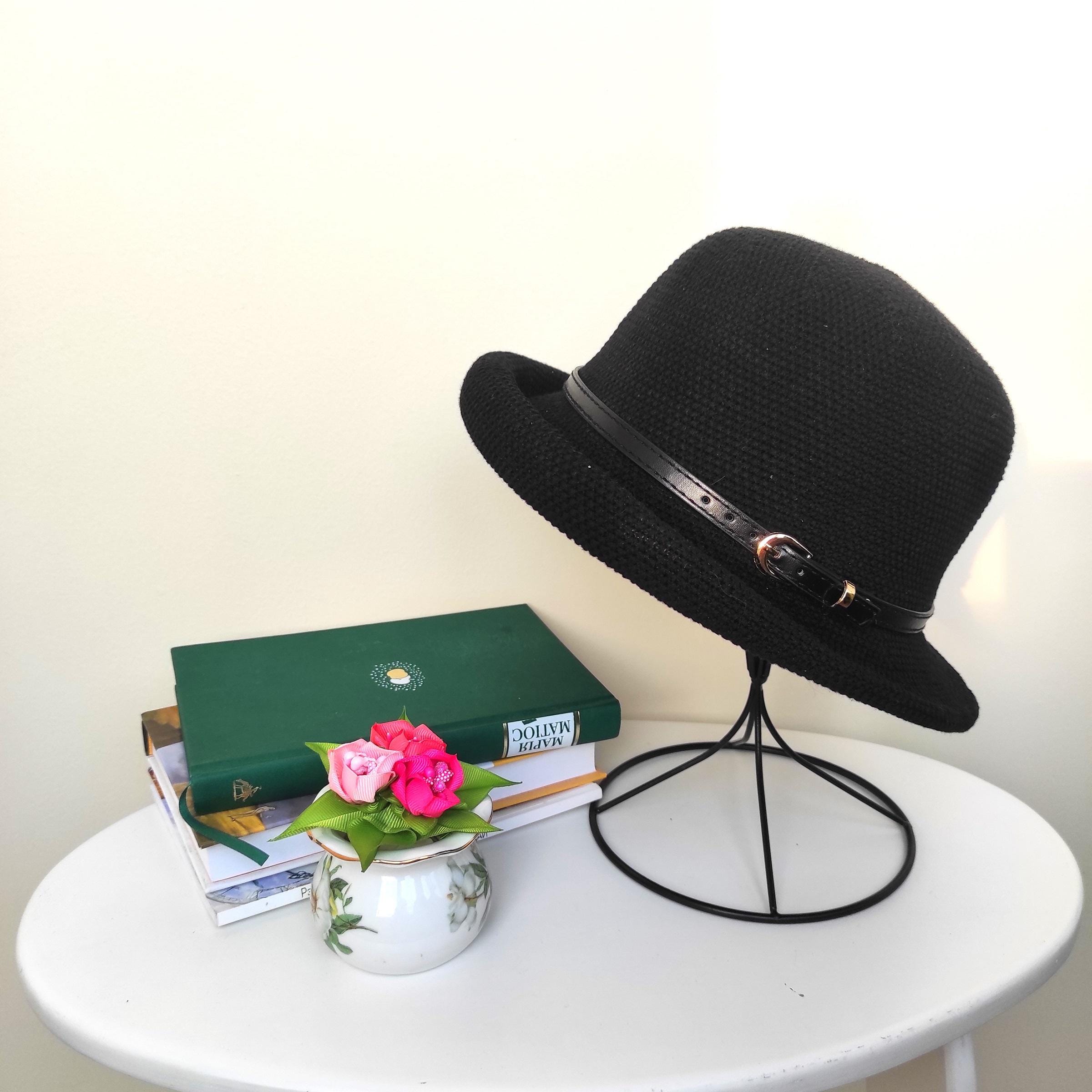 Cloche Hat Women, Summer Bowler Hat for Women, Fedora Hat Women, Rolled Brim Hat, Foldable Cotton Straw Mesh Hat, Summer Gift for Her - Image 4