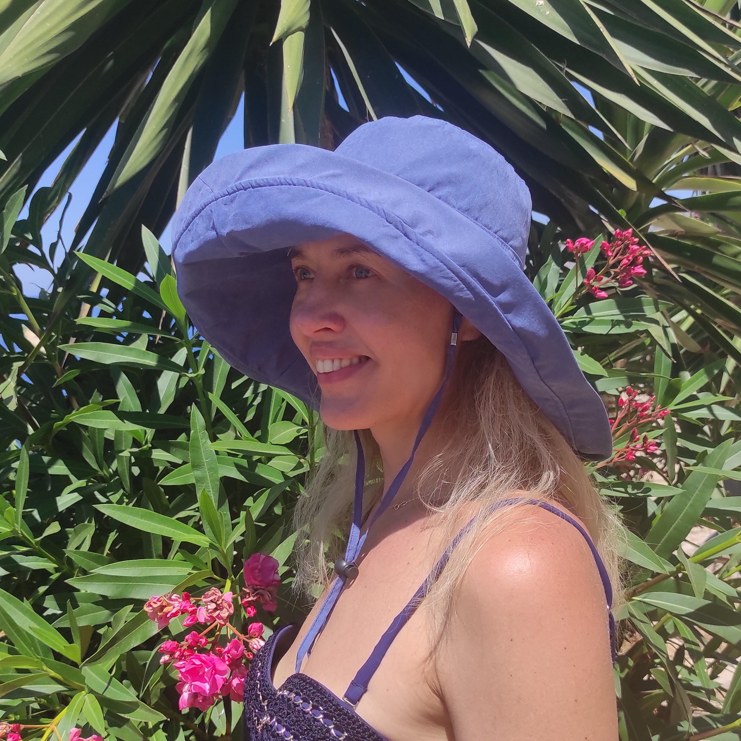 Adjustable Size Womens to Fit All Heads Soft Brim Floppy Extra Wide Brimmed Bucket Hat for Women All Season Foldable Hat for Ladies Yellow - Image 4