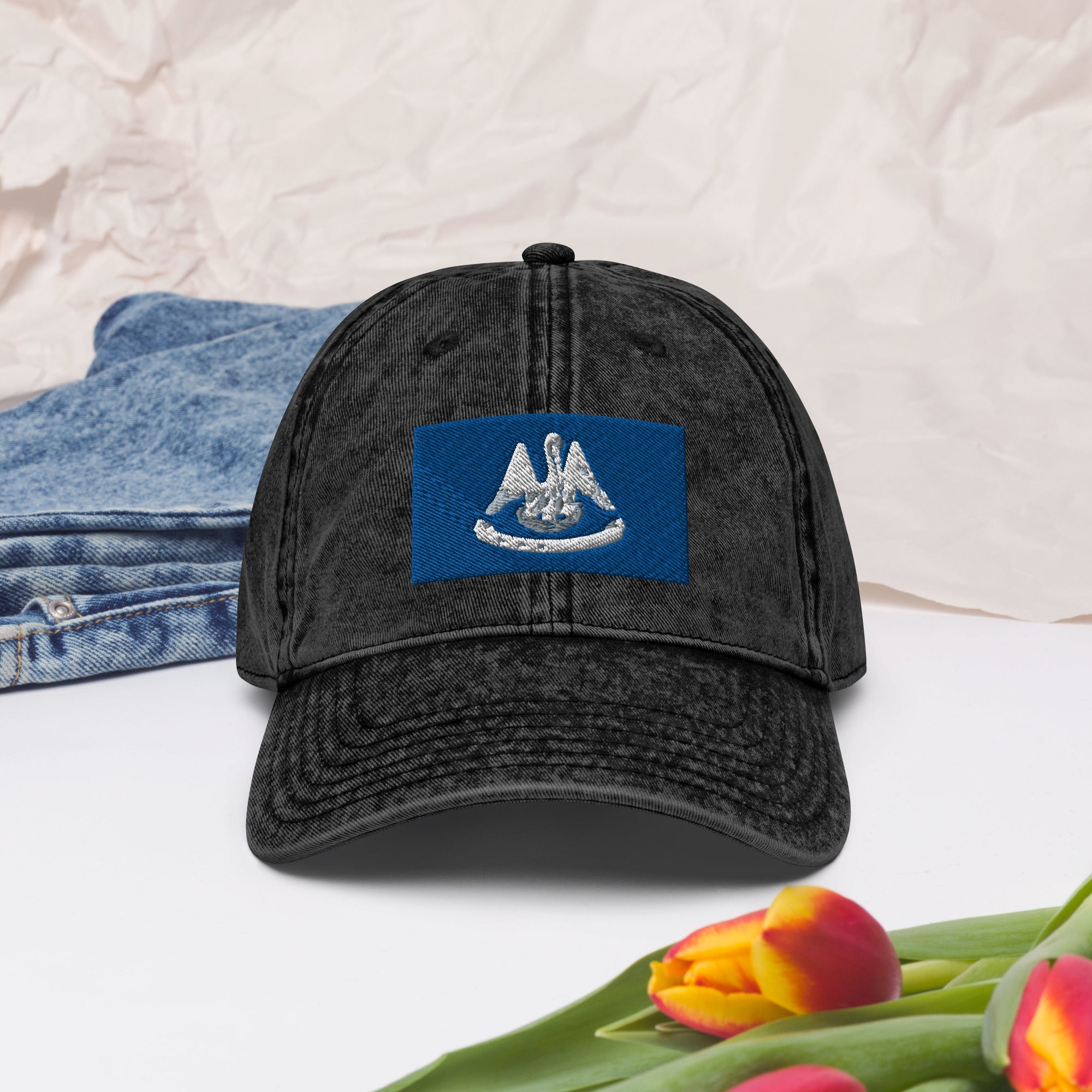 Louisiana Flag Vintage Cotton Twill Cap