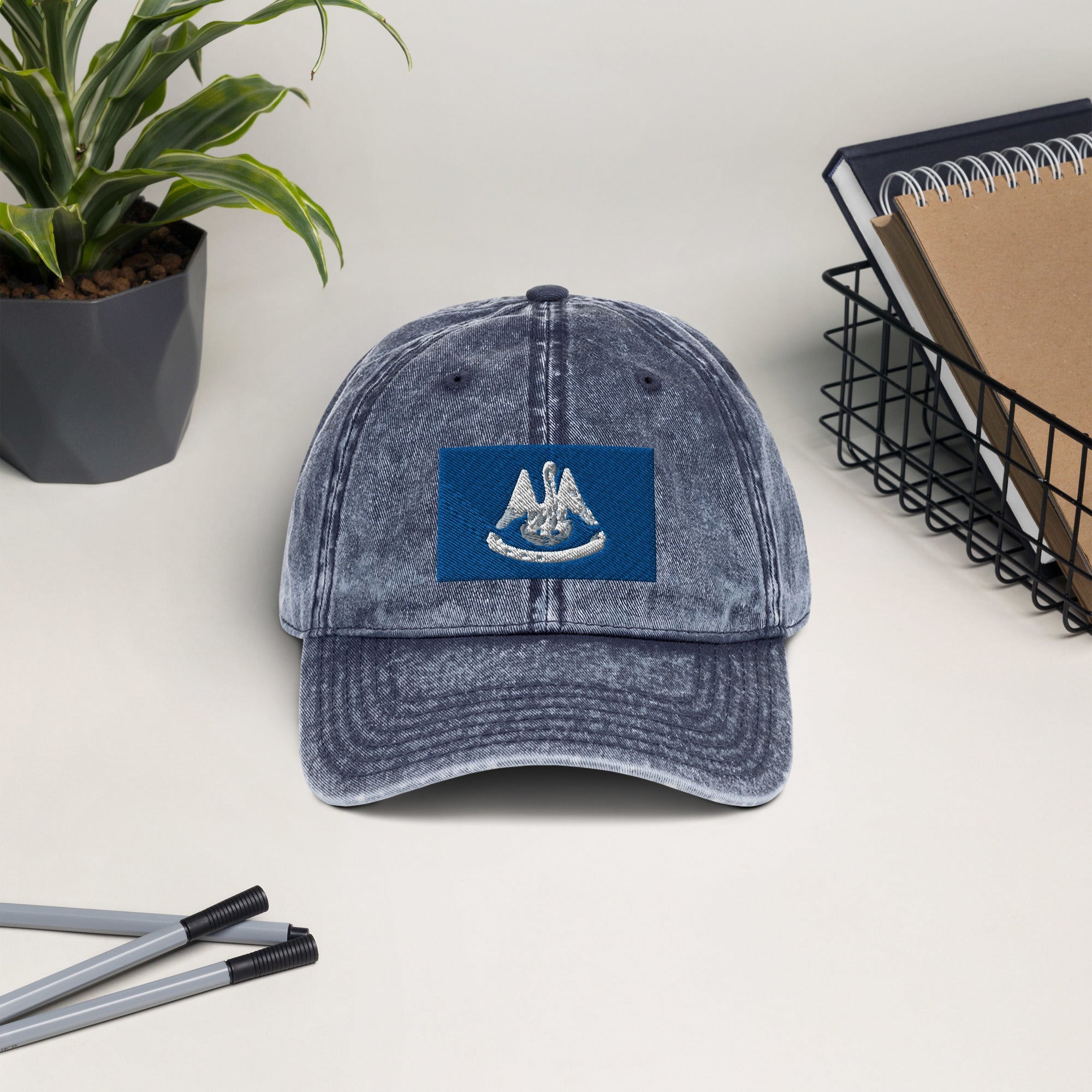 Louisiana Flag Vintage Cotton Twill Cap