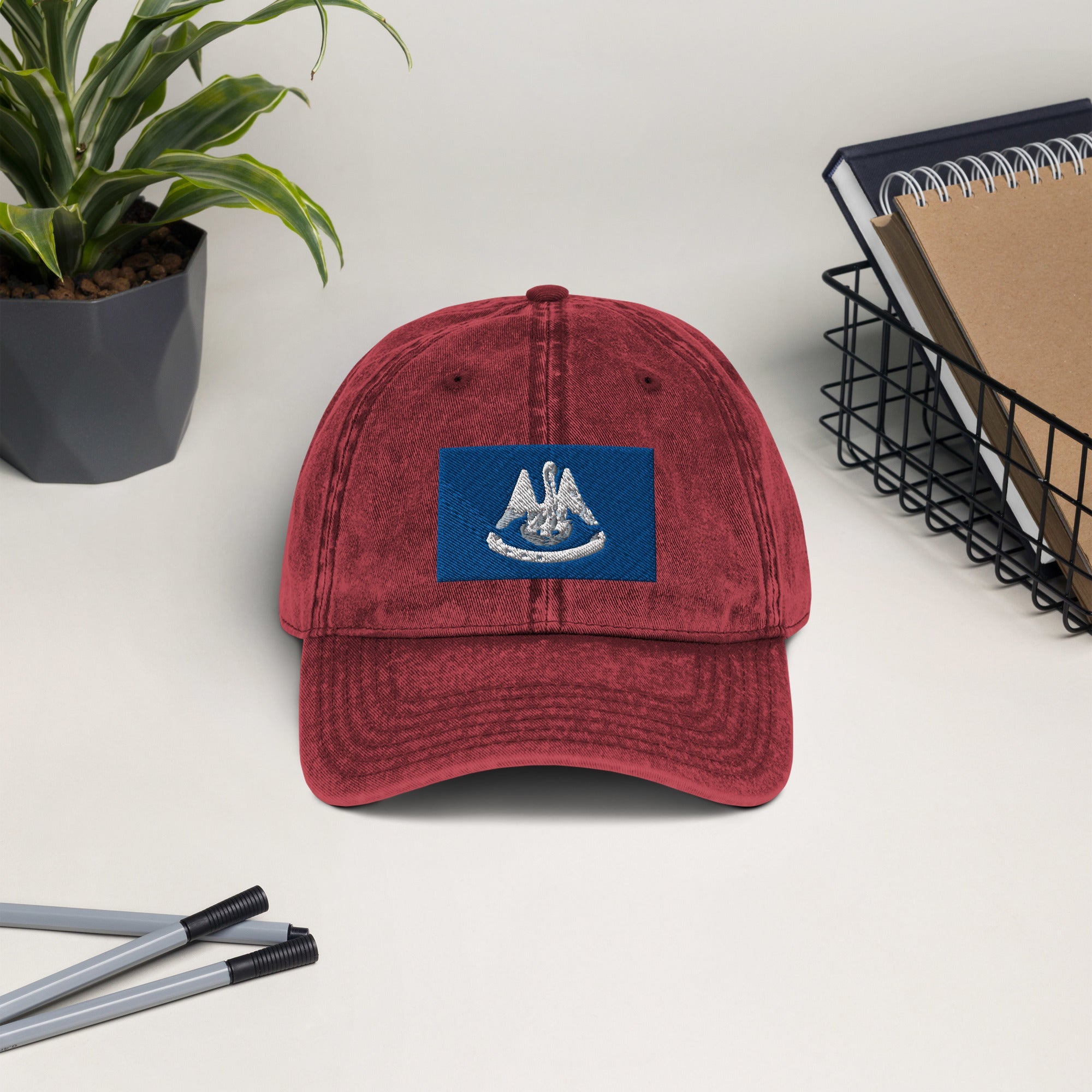 Louisiana Flag Vintage Cotton Twill Cap